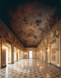 View of the loggia with ceiling fresco depicting the Apotheosis of the Second Medici Dynasty